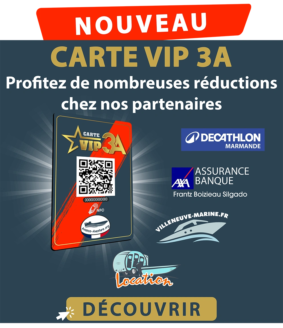 carte vip 3A avance aventure